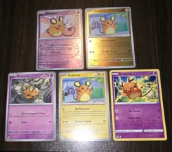 5 Dedenne Pokemon Cards NM Including 2 Reverse Holos. - Image 1
