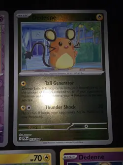 5 Dedenne Pokemon Cards NM Including 2 Reverse Holos. - Image 2