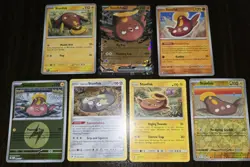 7 Stunfish Pokemon Cards Including Stunfish EX 114/217 2 Reverse Holos NM - Image 1