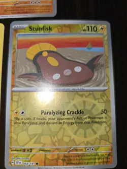 7 Stunfish Pokemon Cards Including Stunfish EX 114/217 2 Reverse Holos NM - Image 3