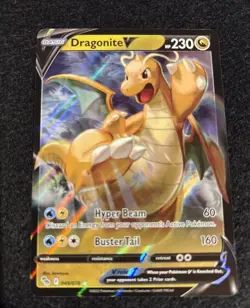 Pokemon Cards Dragonite V 049/078 Pokemon GO Holo V Rare NM *1 - Image 1
