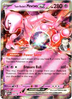 Team Rocket's Mewtwo ex Holo Promo SV: Scarlet & Violet Promo Cards 205 NM - Image 1