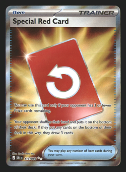 Special Red Card Holo Ultra Rare ME04: Chaos Rising 113/086 NM - Image 1