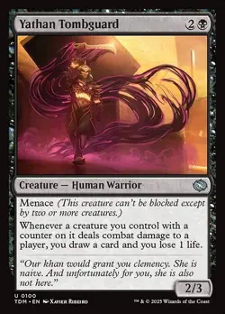 Yathan Tombguard Foil TDM 100 Uncommon MTG - Image 1