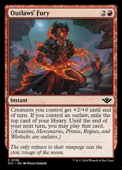 Outlaws' Fury Foil OTJ 136 Common MTG - Image 1