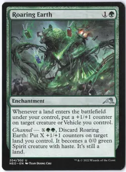 Roaring Earth U Kamigawa: Neon Dynasty 204 LP - Image 1