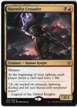 Stormfist Crusader R Throne of Eldraine 203 LP - Image 1