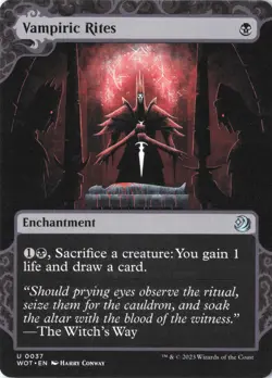 Vampiric Rites U Wilds of Eldraine: Enchanting Tales 37 NM - Image 1