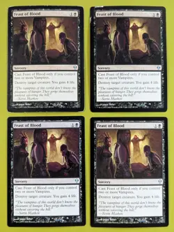 Feast of Blood x4 Zendikar 4x Playset Magic the Gathering MTG - Image 1
