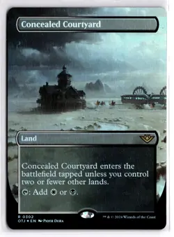 Concealed Courtyard (Borderless) 302 Outlaws of Thunder Junction MTG Foil NM - Image 1