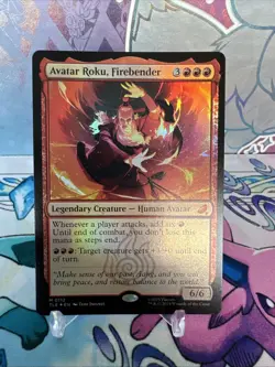 MTG Avatar Roku, Firebender (112/319) Avatar The Last Airbender Eternal NM FOIL - Image 1