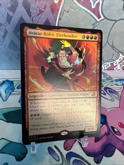 MTG Avatar Roku, Firebender (112/319) Avatar The Last Airbender Eternal NM FOIL - Image 2