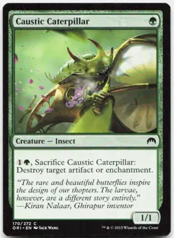 Caustic Caterpillar 170 Common Magic Origins Magic: The Gathering Lightly Played - Image 1