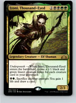 Magic the Gathering Izoni, Thousand-Eyed Guilds of Ravnica MTG Free Shipping! - Image 1