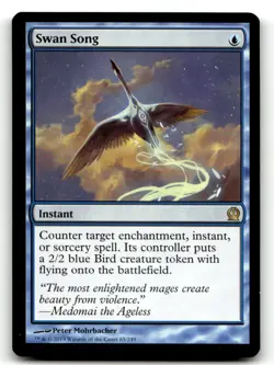 MTG Theros #65 Swan Song NM - Image 1