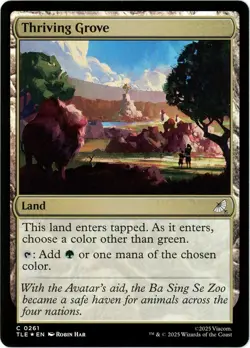 Thriving Grove (Foil) 0261 Avatar: The Last Airbender: Eternal-Legal TLE MTG NM - Image 1