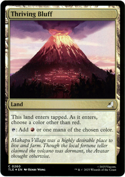 Thriving Bluff (Foil) 0260 Avatar: The Last Airbender: Eternal-Legal TLE MTG NM - Image 1
