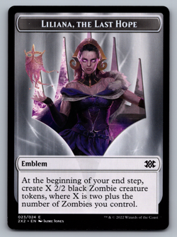 Liliana, The Last Hope | Spirit - Double Token NONFOIL - Double Masters 2022 MTG - Image 1