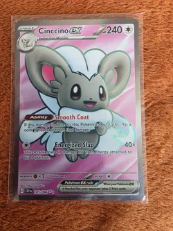 Cinccino ex 105/086 Me04: Chaos Rising Holo-Ultra Rare -NM/M Pack Fresh - Image 1