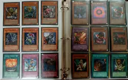 YuGioh Card Collection Binder Lot Of 243 Cards - 1ST & LIMITED ED, VINTAGE! VG! - Image 1
