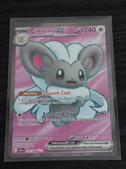 Pokemon Cinccino ex 105/086 Me04: Chaos Rising NM - Image 1
