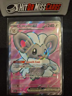 Cinccino ex 105/086 Me04: Chaos Rising Holo Full Art Ultra Rare 2026 NM+ - Image 1