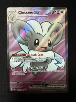Cinccino ex Ultra Rare ME04: Chaos Rising 105/086 NM - Image 1