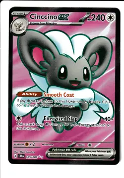Cinccino ex Holo Ultra Rare ME04: Chaos Rising 105/086 NM - Image 1