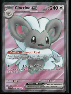 Cinccino ex Holo Ultra Rare ME04: Chaos Rising 105/086 NM - Image 1