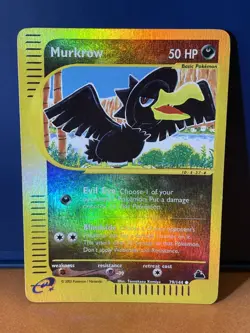 2003 Pokemon Skyridge Murkrow 79/144 E Series WOTC - Vintage Rare Reverse Holo - Image 1