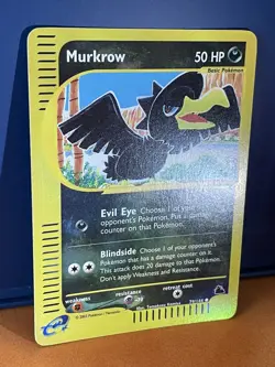 2003 Pokemon Skyridge Murkrow 79/144 E Series WOTC - Vintage Rare Reverse Holo - Image 3