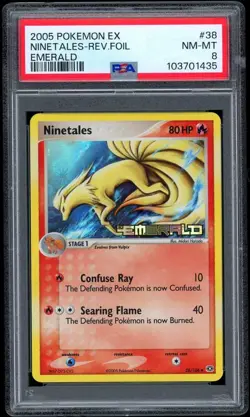 Ninetales Reverse Holo 38/106 Emerald Pokemon PSA 8 - Image 1