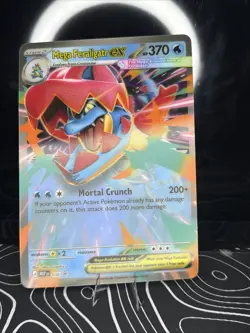 Mega Feraligatr EX Pokemon Card 036 Holo Promo Jumbo Card - Image 1