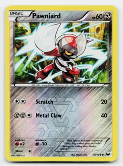 Pawniard Common Dark Explorers 78/108 Pokemon TCG - Image 1