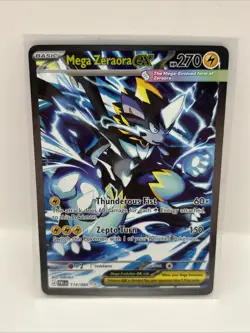 Pokemon Mega Zeraora ex 114/084 - ME05 Pitch Black SIR - Image 1