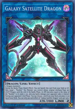 Yugioh! LP Galaxy Satellite Dragon - CHIM-EN047 - Super Rare - 1st Edition Light - Image 1