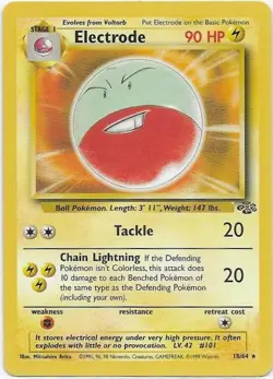Electrode 18/64 Rare Jungle Pokemon Unlimited Near Mint - Image 1