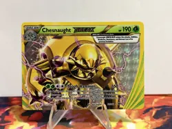 Pokemon TGC Chesnaught BREAK 12/162 Breakthrough Holo - Image 1