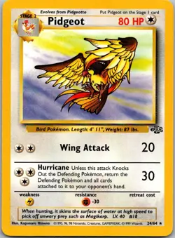 Pidgeot 24/64 Rare Jungle Pokemon Unlimited Near Mint - Image 1