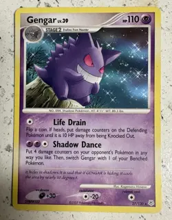 Nintendo Gengar 27/130 Diamond and Pearl 2007 English Rare 110 HP - Image 1