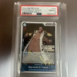 2024 ONE PIECE JUDGE PACK VOLUME 4 #014 MARSHALL D. TEACH PSA 10 - Image 1