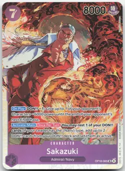 Sakazuki OP16-065 Super Rare The Time of Battle One Piece Foil Near Mint - Image 1