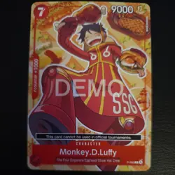 One Piece Monkey D. Luffy P-080 Promo DEMO DECK VERSION English - Image 1