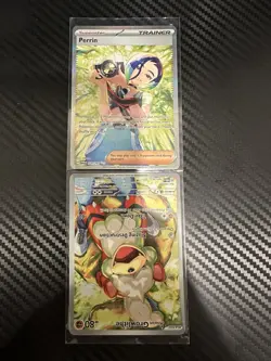 Perrin SIR #220 & Hisuian Growlithe IR #181 PARTNER CARDS - TWILIGHT MASQUERADE - Image 2
