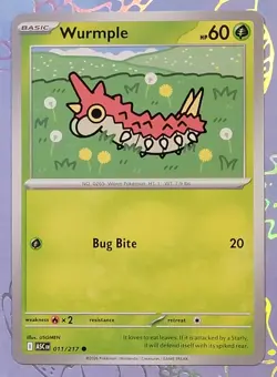 Wurmple 011/217 Ascended Heroes Pokemon Card NM - Image 1