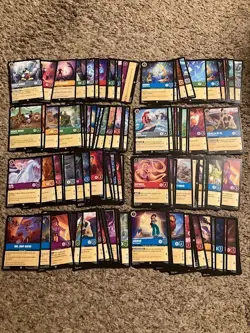 2025 RAVENSBURGER DISNEY LORCANA FABLED 114 CARD ALL COMMON BULK LOT! MICKEY! - Image 1