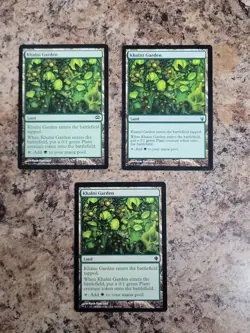MTG Khalni Garden X3 Commander Modern EDH Plant Token Decks - Image 1
