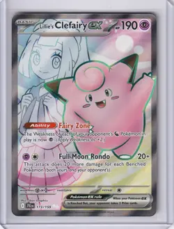 Lillie's Clefairy ex 173/159 Sv09: Journey Together Holo - Pokemon TCG - NM - Image 1