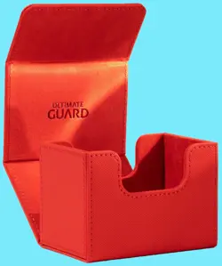 ULTIMATE GUARD Sidewinder Deck Case MONOCOLOR RED 100+Card Storage Box ccg mtg - Image 1