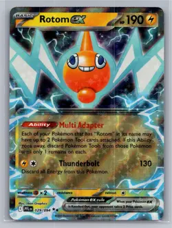 Rotom ex 029/094 Double Rare Phantasmal Flames Pokemon Holo Near Mint - Image 1